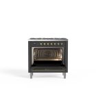 Siena 90 cm Single Oven Gas Cooker – Matt Graphite