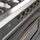 Siena 90 cm Single Oven Gas Cooker – Matt Graphite