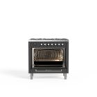 Genova 90 cm Single Oven Gas Cooker – Matt Graphite