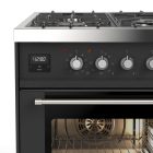 Genova 90 cm Single Oven Gas Cooker – Matt Graphite