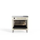 Siena 90 cm Single Oven Induction Cooker – Ivory White
