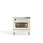 Siena 90 cm Single Oven Induction Cooker – Ivory White