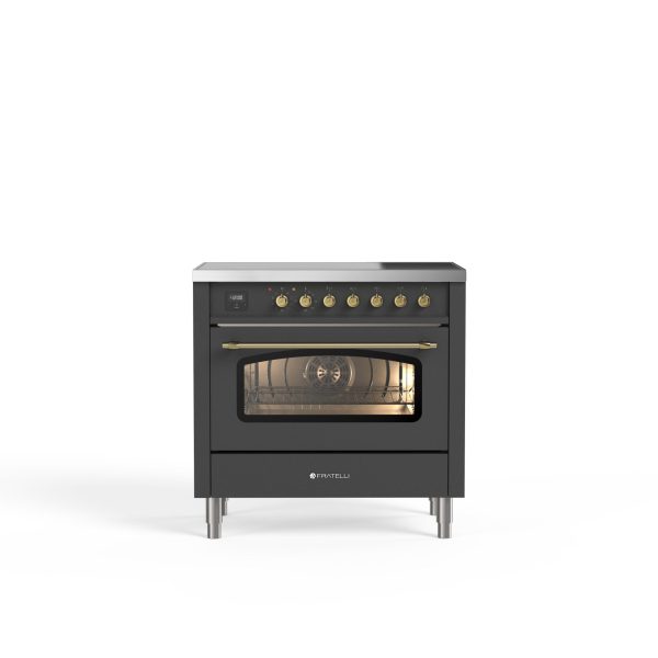 Siena 90 cm Single Oven Induction Cooker – Ivory White