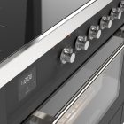 Genova 90 cm Four simple Induction Cuisinière – Graphite mat