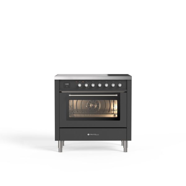Genova 90 cm Double Oven Induction Cooker – Matt Graphite