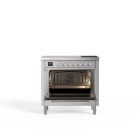 Genova 90 cm Four simple Induction Cuisinière – Inox