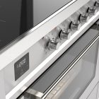 Genova 90 cm Four simple Induction Cuisinière – Inox