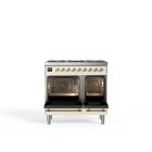 Siena 90 cm Double Oven Gas Cooker – Ivory White