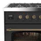 Siena 90 cm Double Oven Gas Cooker – Matt Graphite