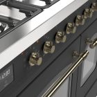 Siena 90 cm Double Oven Gas Cooker – Matt Graphite