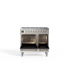Siena 90 cm Four double Gaz Cuisinière – Inox