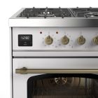 Siena 90 cm Four double Gaz Cuisinière – Inox