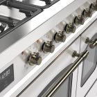 Siena 90 cm Four double Gaz Cuisinière – Inox