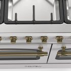 Siena 90 cm Four double Gaz Cuisinière – Inox
