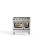 Siena 90 cm Four double Gaz Cuisinière – Inox
