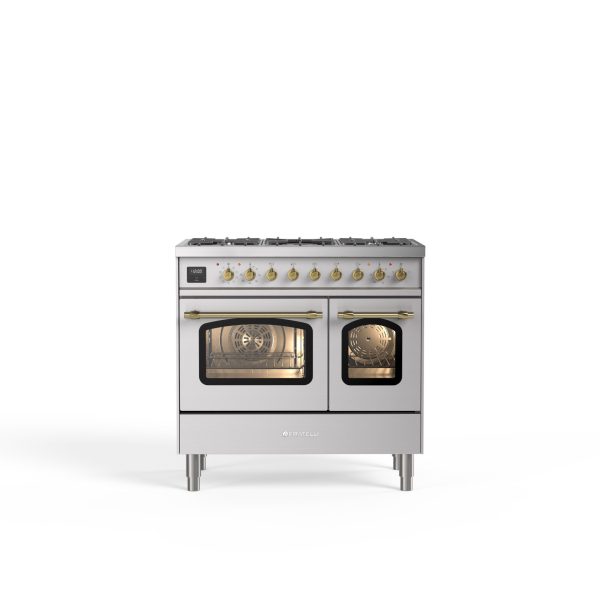 Siena 90 cm Four double Induction Cuisinière – Graphite mat
