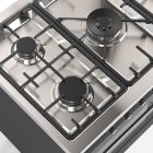 Genova 90 cm Four double Gaz Cuisinière – Graphite mat