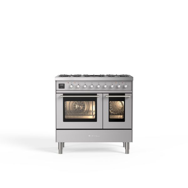 Genova 90 cm Double Oven Induction Cooker – Matt Graphite