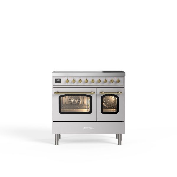 Siena 90 cm Four double Induction Cuisinière – Graphite mat