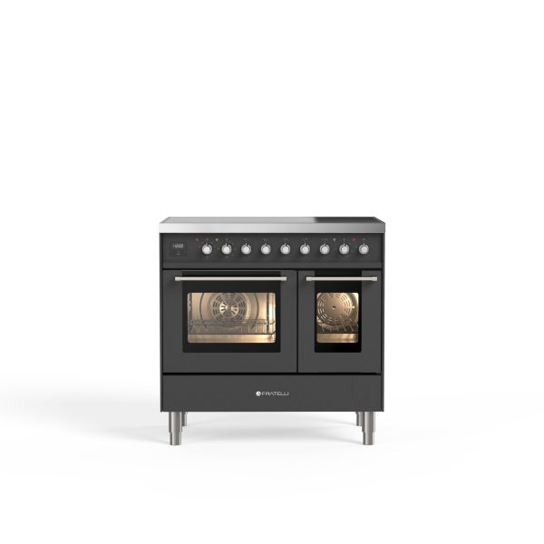 Genova 90 cm Four double Induction Cuisinière – Inox
