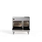 Genova 90 cm Four double Induction Cuisinière – Inox