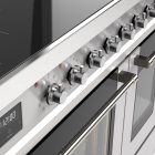 Genova 90 cm Four double Induction Cuisinière – Inox